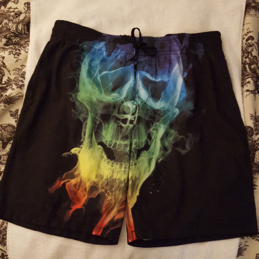 Swim Trunks - Skull Design